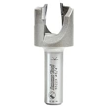 1-1/32" Dia x 1/2" Carbide Tipped Plug Cutter for Drill Press, 1/2" Shank