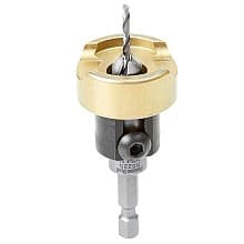 3/8" x 2-5/8" Carbide Tipped Countersink Bit with Adjustable Depth Stop/No-Thrust Ball Bearing, #4 Screw