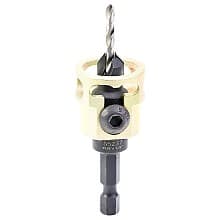 3/8" x 1/8" Carbide Tipped Adjustable Countersink Bit with Depth-Stop, 1/4 Shank