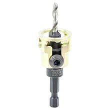 3/8" x 5/32" Carbide Tipped Adjustable Countersink Bit with Depth-Stop, 1/4 Shank