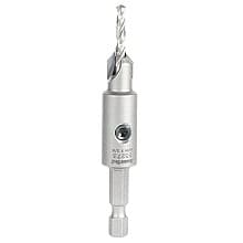 3/8" Carbide Tipped Replacement Countersink Bit with Slow Spiral M2 Drill, #6 Screw