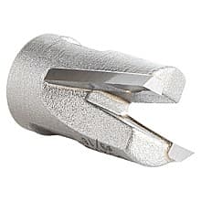 9/16" Dia x 9/16" Carbide Tipped Mortising Bit, Screw Down Shear Cutter, 1/4" - 28 Thread