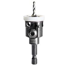 3/8" x 2-3/8" Carbide Tipped Countersink Bit with Adjustable Low Friction Depth Stop, #4 Screw