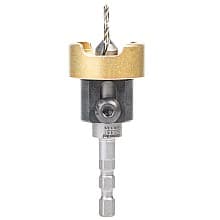 3/8" x 2-5/8" Carbide Tipped Countersink Bit with Adjustable Depth Stop/No-Thrust Ball Bearing, #4 Screw