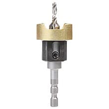 3/8" x 2-5/8" Carbide Tipped Countersink Bit with Adjustable Depth Stop/No-Thrust Ball Bearing, #8 Screw
