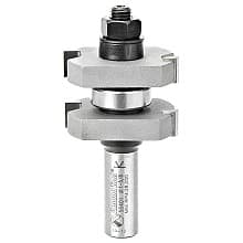1-5/8" x 3-3/8" 2-Wing Tongue/Groove Assembly Bit, 1/2" Shank