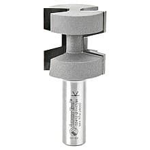 1-1/4" Dia x 1-1/4" Carbide Tipped Wedge Tongue 15°, 1/2" Shank