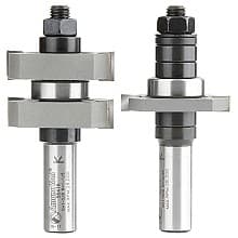 1-5/8" x 3-5/16" 2-Piece Tongue/Groove Bit Set, 1/2" Shank