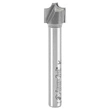 3/8" Dia x 5/16" Carbide Tipped Plunge Beading Bit, 3/32" Radius, 1/4" Shank
