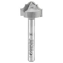 3/4" Dia x 1/2" Carbide Tipped Plunging Classical Router Bit, 9/64" Radius, 1/4" Shank