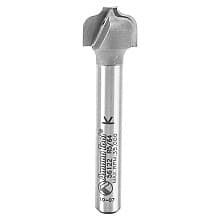 1/2" Dia x 3/8" Carbide Tipped Plunging Ogee Style A 5/64" Radius, 1/4" Shank