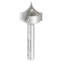 3/4" Dia x 5/8" Carbide Tipped Point Cutting Roundover 3/8" Radius Router Bit, 1/4" Shank