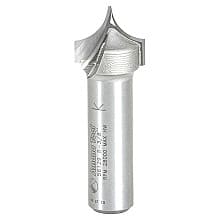 3/4" Dia x 5/8 Carbide Tipped Point Cutting Roundover 3/8" Radius Router Bit, 1/2" Shank