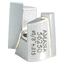 5/8" + 0.015 Dia x 9/16" Carbide Tipped Mortising Bit, Screw Down Shear Cutter, 1/4" - 28 Thread