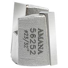 23/32" Dia x 9/16" Carbide Tipped Mortising Bit, Screw Down Shear Cutter, 1/4" - 28 Thread