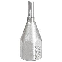 1/8" + .015 Dia x 3/8" Carbide Tipped Mortising Bit, Screw Straight No Shear Cutter, 1/4" - 28 Thread