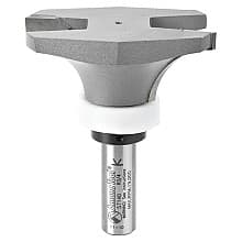 2-5/8" Dia x 1" Carbide Tipped Round Under Solid Surface Router Bit, 3/4" Radius, 1/2" Shank