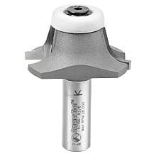 1-25/32" Dia x 11/16" Carbide Tipped Undermount Bowl Solid Surface Round Over Bit, 17°, 1/2" Shank