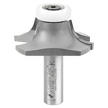 2" Dia x 11/16" Carbide Tipped Undermount Bowl Solid Surface Round Over Bit, 14°, 1/2" Shank