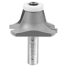 2-1/8" Dia x 1" Carbide Tipped Undermount Bowl Solid Surface Round Over Bit, 17°, 1/2" Shank
