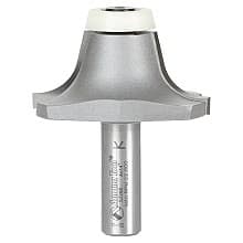2-3/16" Dia x 63/64" Carbide Tipped Undermount Bowl Solid Surface Round Over Bit, 14°, 1/2" Shank