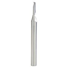 3mm Dia x 12mm Metric Solid Carbide CNC Spiral 'O' Single Flute, Aluminum Cutting, 6mm Shank, 64mm Long Up-Cut Router Bit