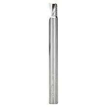 6mm Dia x 8mm Metric Solid Carbide CNC Spiral 'O' Single Flute, Aluminum Cutting, 6mm Shank, 64mm Long Up-Cut Router Bit