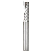 10mm Dia x 30mm Metric Solid Carbide CNC Spiral 'O' Single Flute, Aluminum Cutting, 10mm Shank, 76mm Long Up-Cut Router Bit