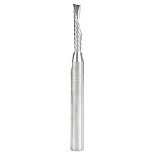 4mm Dia x 20mm Metric Solid Carbide CNC Spiral 'O' Single Flute, Plastic Cutting, 6mm Shank, 64mm Long Down-Cut Router Bit