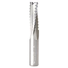 3/8" Dia x 1" CNC Solid Carbide Roughing Spiral 3 Flute, Chipbreaker, 3/8" Shank Up-Cut Router Bit for Castle And Porter Cable Machines