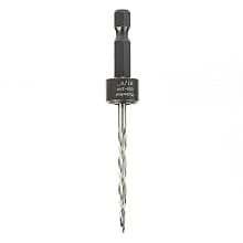 1/8" x 3-3/8" High-Speed Steel Drill Adapter with Taper Point Drill, 1/3-3/8" Hex Shank