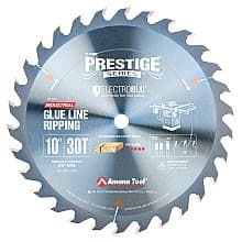 Prestige 10" x 30" Teeth Electro-Blu Coated Glue Line Ripping Saw Blade