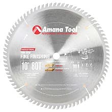 10" x 80 Teeth Thin Kerf Rip/Cross-Cut Miter Saw Blade, Alternate Top Bevel