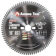 10" x 80 Teeth Fine Cross-Cut/Cut-Off Saw Blade, 30mm Bore