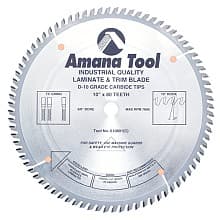 10" x 80 Teeth Fine Cross-Cut/Cut-Off Saw Blade