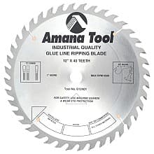 12" x 40 Teeth Glue Line Ripping Saw Blade