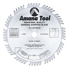 12" x 60 Teeth Combination Rip/Cross-Cut Saw Blade