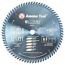 Prestige 12" x 72 Teeth Electro-Blu Non-Stick Coated Heavy-Duty General Purpose Saw Blade