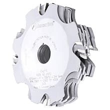 4" x ATB Grind x 4 Teeth x -10° Hook Angle x 1/4" to 1" Kerf x 3/4" Bore Prestige Carbide Tipped Super Fine Dado/Groover for Shaper Machines