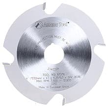 4" x 1/4" Kerf x 4 Teeth x 3/4" Bore Replacement Groover for Adjustable Dado/Groover