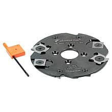 4" Dia x 5/32" x 4+4 Teeth Insert Carbide Lamello Biscuit Jointer, 22mm Bore