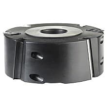 5" Dia x 2" Insert Carbide Shear Rabbeting Bit, 1-1/4" Bore Steel