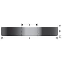 105mm x 16mm high Insert Aluminum Rub Collar