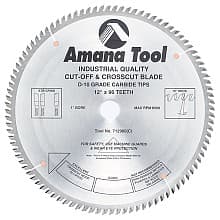 12" x 96 Teeth Heavy-Duty Cross-Cut/Cut-Off Saw Blade
