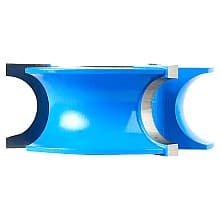 2-5/8" Dia x 1-1/16" Carbide Tipped 3-Wing Bull Nose Bit, 3/8" Radius x 3/4" Bead Radius, 1/2" and 3/4" Bore