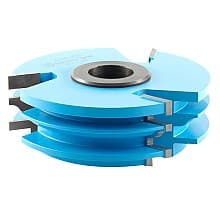 4-1/2" x 1/4" Radius 3-Wing Reversible Stile/Rail Ogee Cutter