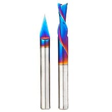 2-Piece Spektra CNC Signmaking Router Bit Pack, 1/4" Shank