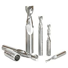5-Piece Up-Cut Spiral Router Bit Set