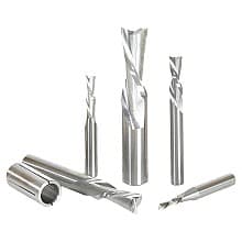 5-Piece Down-Cut Spiral Router Bit Set
