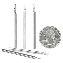 2" 5-Piece Down-Cut Flute Inlay Spiral Plunge Router Bit Set, 1/8" Shank